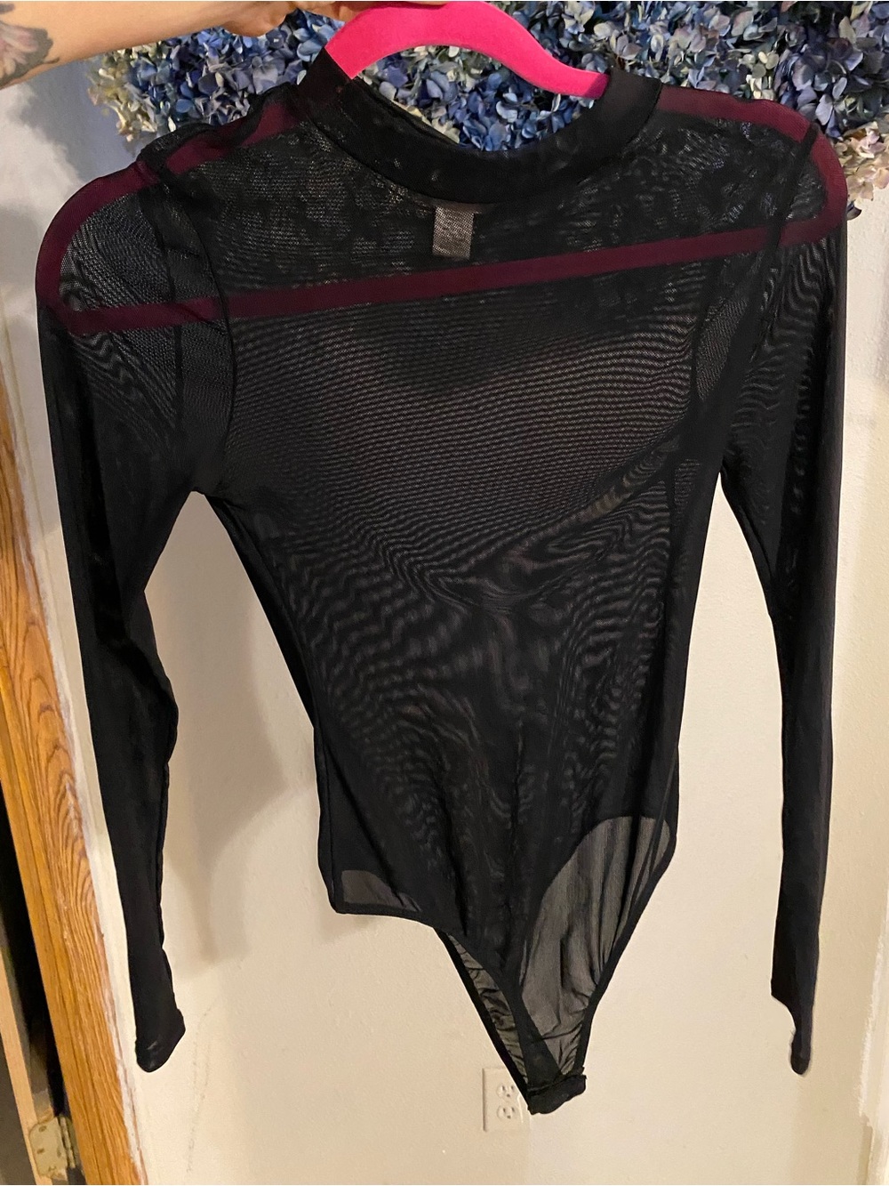 New black mesh onesie